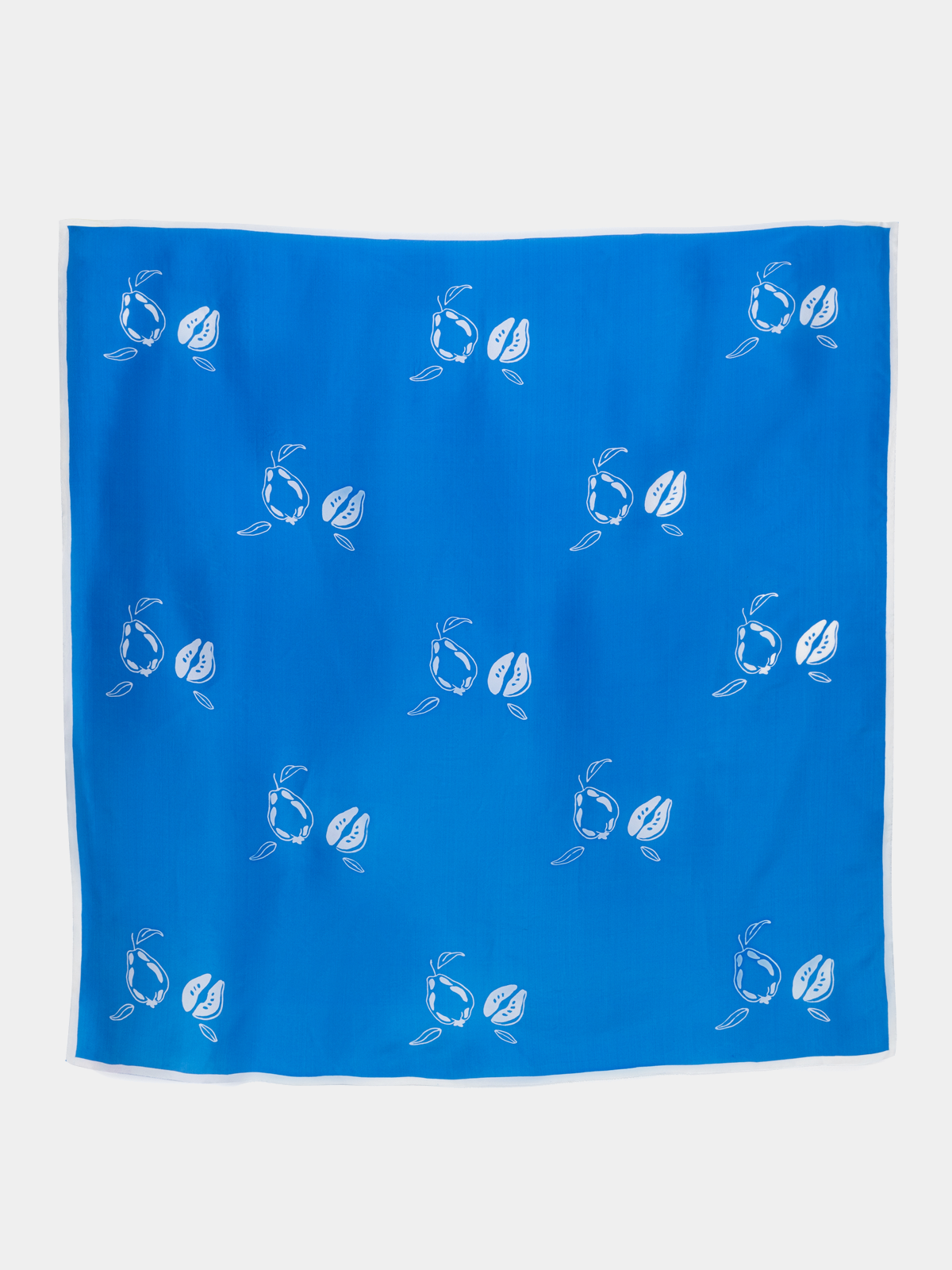 EVANNA BLUE DE FRANCE SILK SCARF