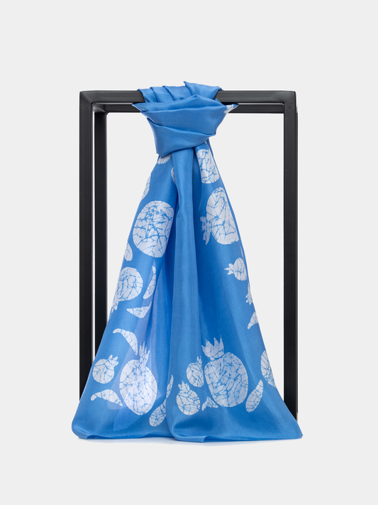 JANANA BLUE DE FRANCE SILK SCARF