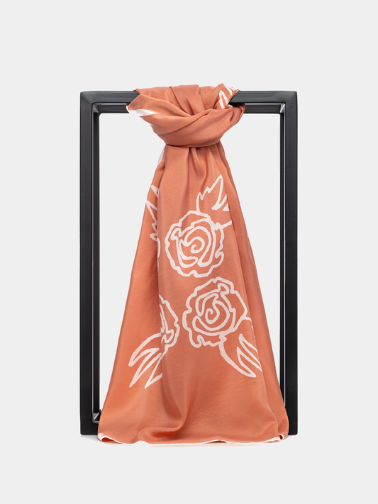 JULIA BLUSH SILK SCARF