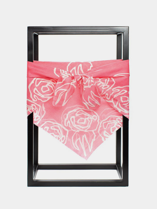 JULIA CARRÉ ROSE PINK SILK SCARF