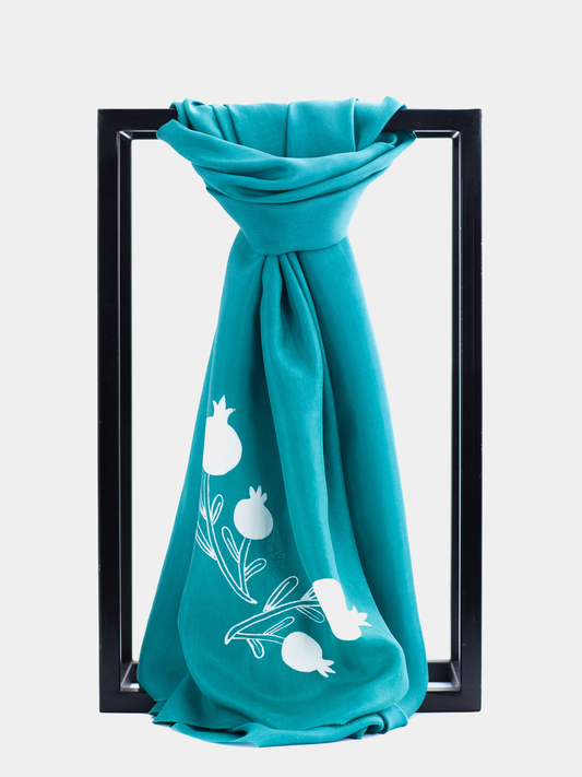 NARGILE EMERALD SILK SCARF