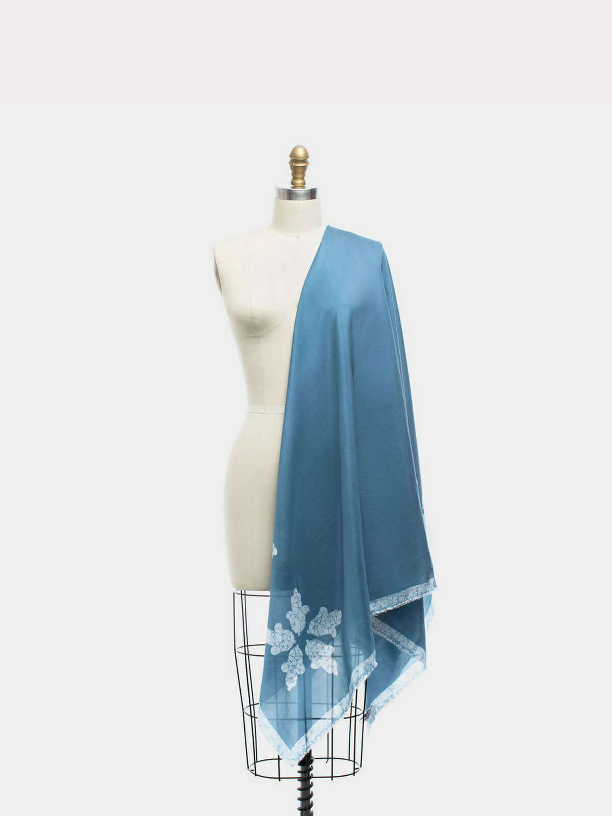 GULNARA BLUEBERRY SILK SCARF